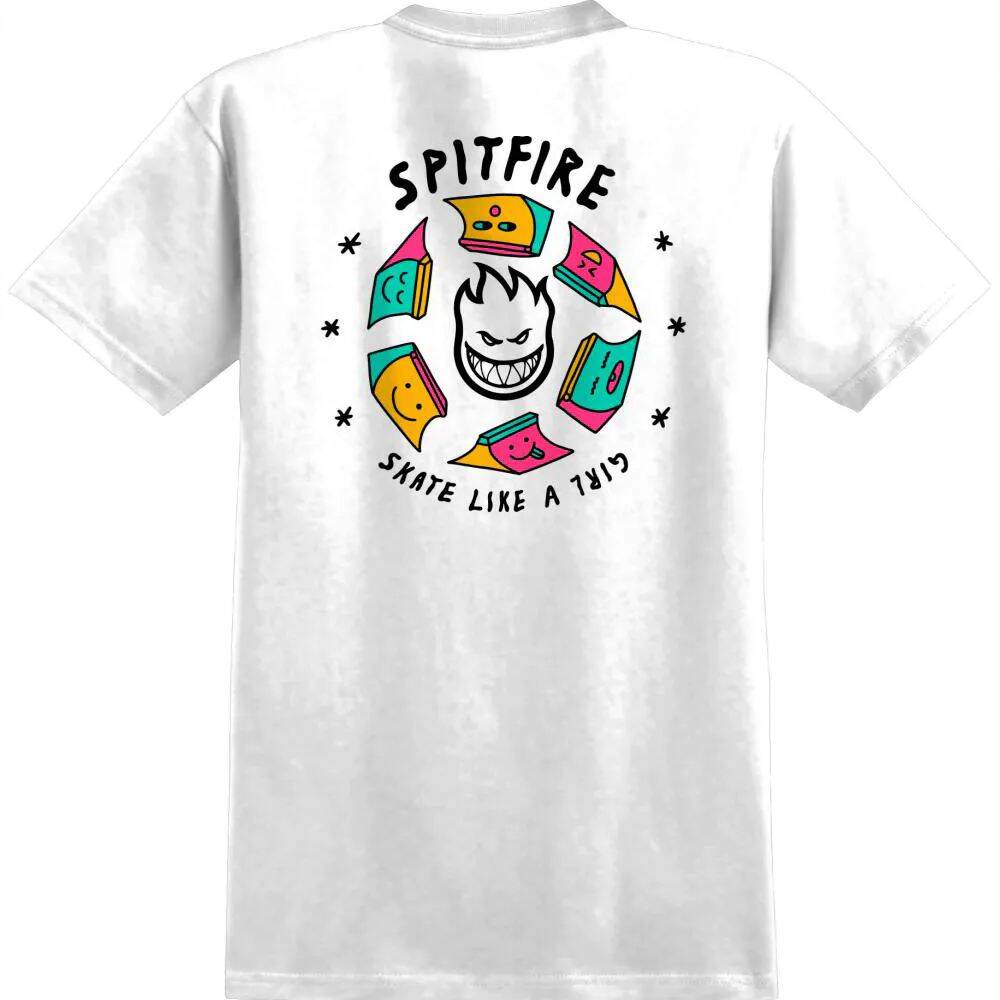 Spitfire Skate Like a Girl T Shirt - White