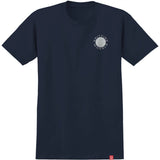 Spitfire Classic 87' Swirl T Shirt - Navy/Sliver Fleck & White