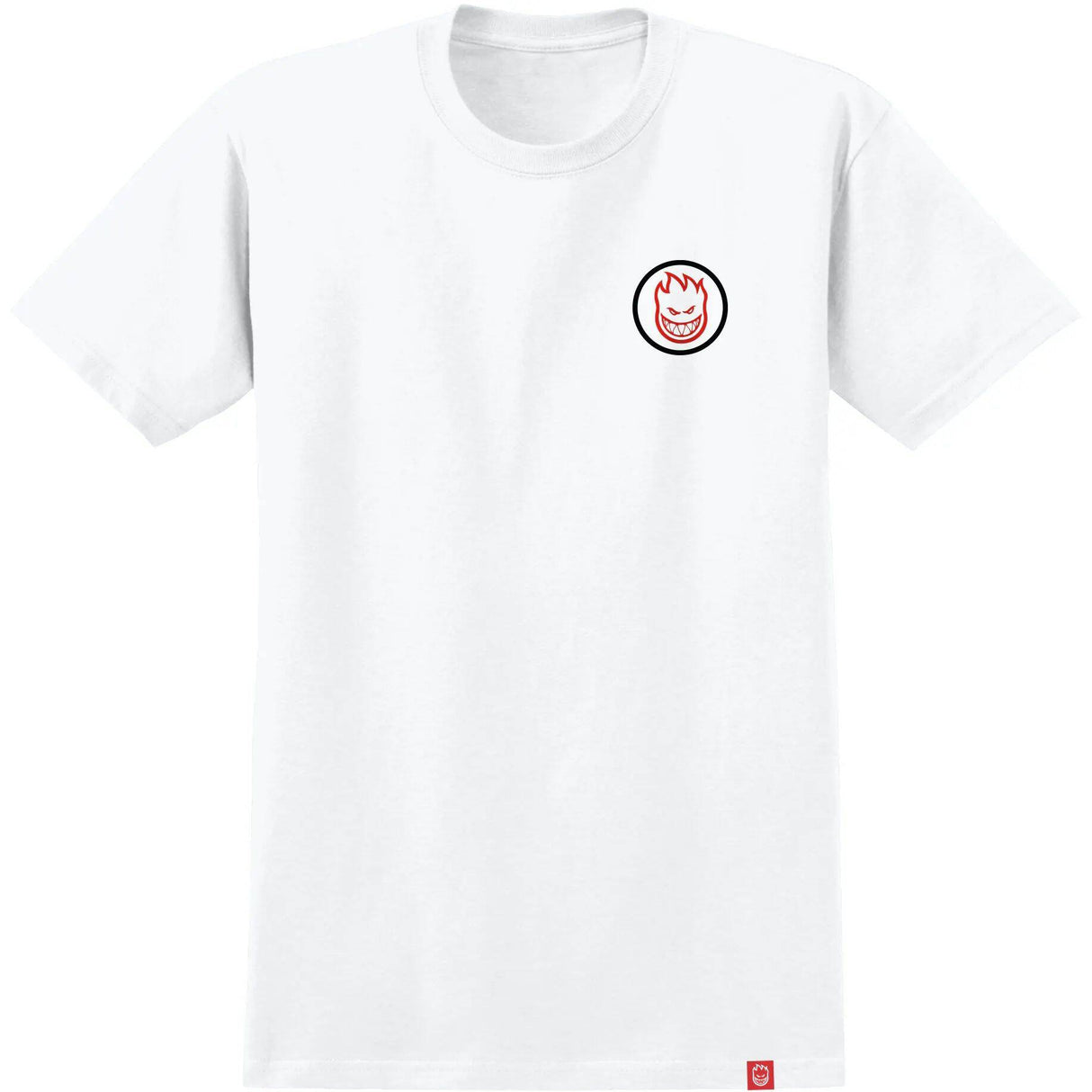 Spitfire Classic Swirl Overlay T Shirt - White/Red & Black