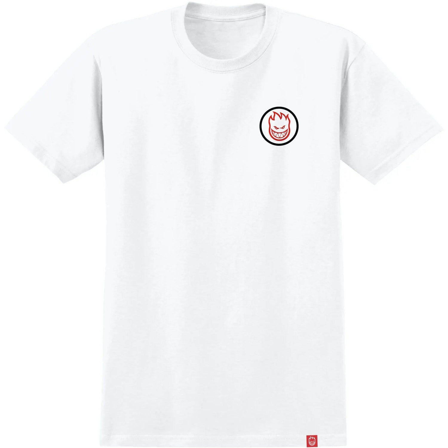 Spitfire Classic Swirl Overlay T Shirt - White/Red & Black