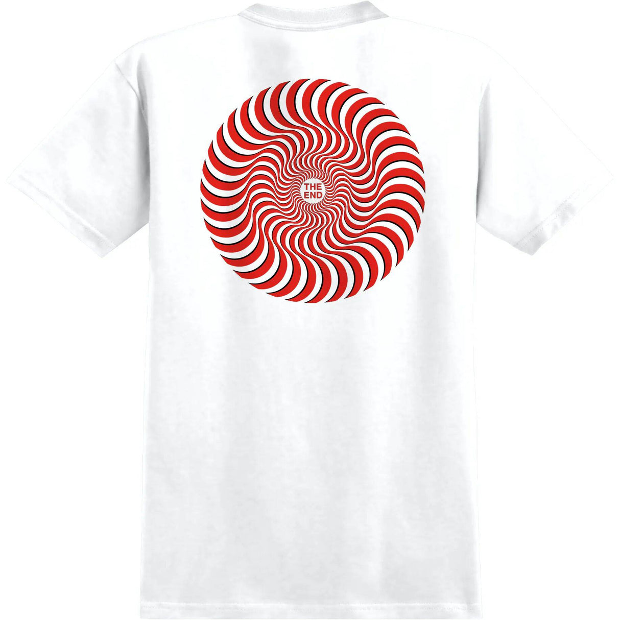 Spitfire Classic Swirl Overlay T Shirt - White/Red & Black