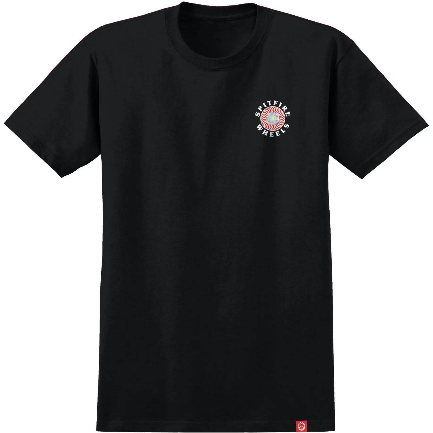 Spitfire OG Classic Fill T Shirt - Black/Multi-Colored