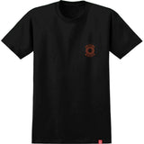 Spitfire Hollow Classic T Shirt - Black/Burnt Orange