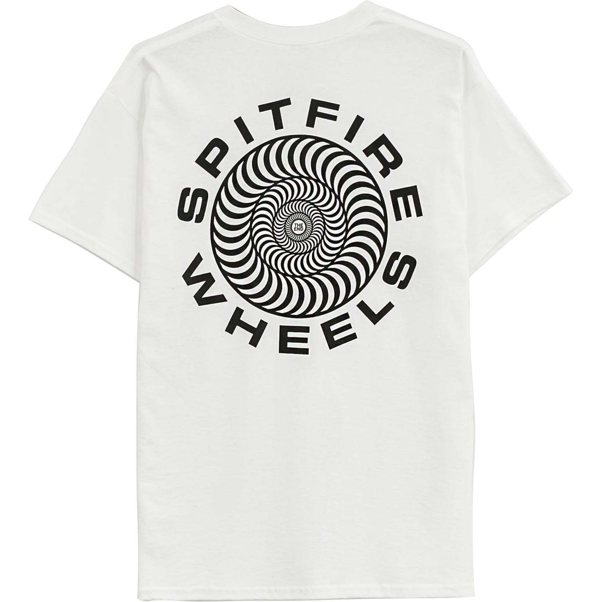 Spitfire Swirled Classic T Shirt - White/Black
