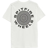Spitfire Swirled Classic T Shirt - White/Black