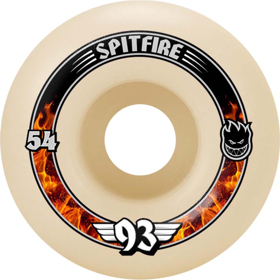 Spitfire Formula Four 93 Radials Skateboard Wheels - White 54mm