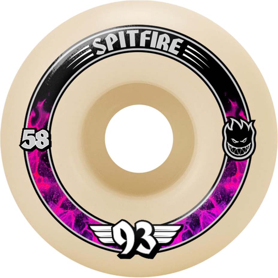 Spitfire Formula Four 93 Radials Skateboard Wheels - White 58mm