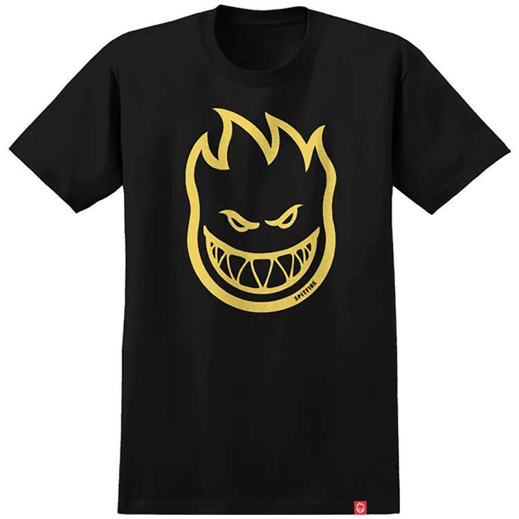 Spitfire Bighead Youth T Shirt - Black/Yellow