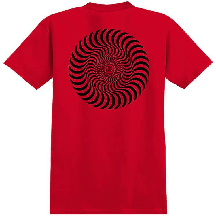Spitfire Classic Swirl Youth T Shirt - Red/Black