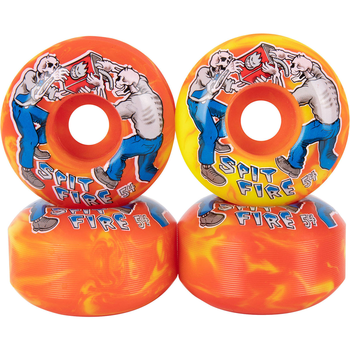Spitfire Firefight Classics 99 Skateboard Wheels - Yellow/Orange 54mm