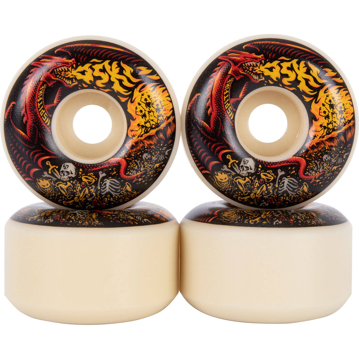Spitfire Formula Four Oski Scorched Radial 99 Skateboard Wheels - Black 57mm