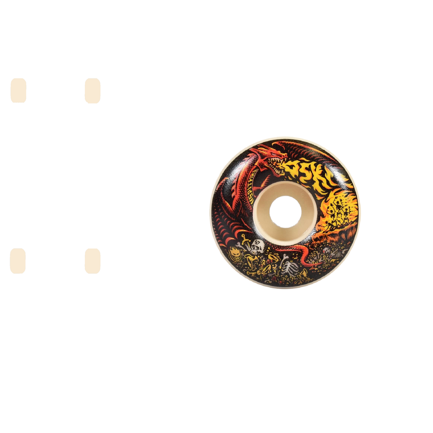 Spitfire Formula Four Oski Scorched Radial 99 Skateboard Wheels - Black 57mm