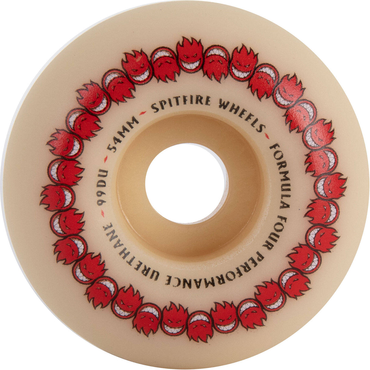 Spitfire Formula Four Repeaters Classic 99 Skateboard Wheels - White 54mm