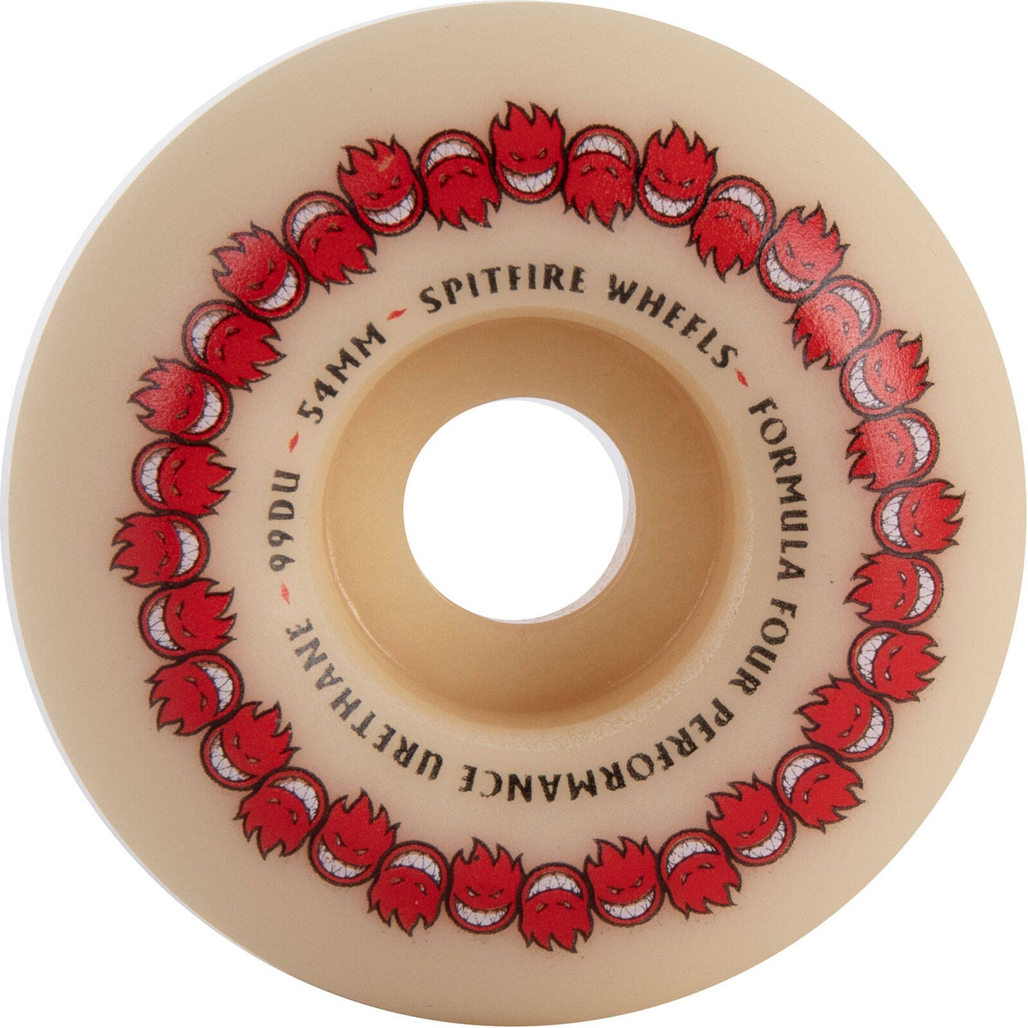 Spitfire Formula Four Repeaters Classic 99 Skateboard Wheels - White 54mm
