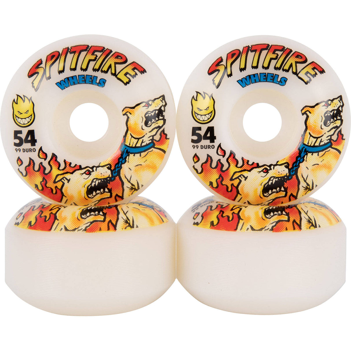 Spitfire Hell Hound Classic 99 Skateboard Wheels - White 54mm