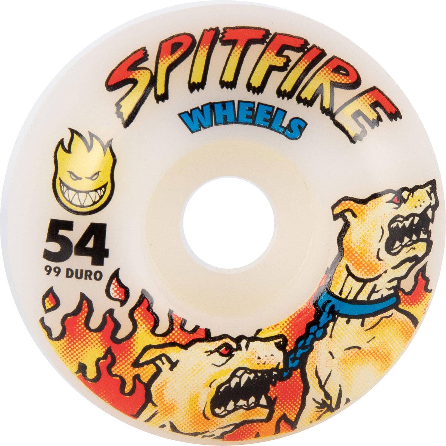 Spitfire Hell Hound Classic 99 Skateboard Wheels - White 54mm