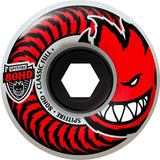 Spitfire Classic Full 80HD Soft Skateboard Wheels - Clear/Red 56mm