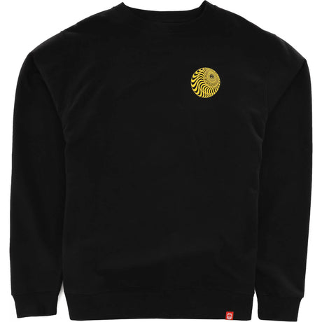 Spitfire Skewed Classic Crew Sweatshirt - Black/Yellow