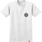 Spitfire Skewed Classic T Shirt - White/Black/Red