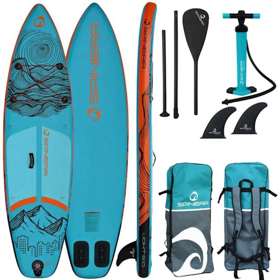 Spinera Light iSUP ULT w/Paddle, Leash, Pump, Bag - 9ft10