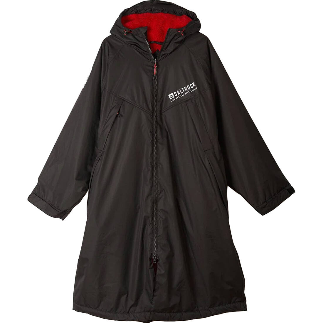 Saltrock Four Seasons Waterproof Changing Robe - Black/Red