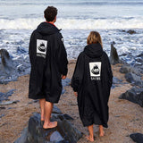 Saltrock Four Seasons Waterproof Changing Robe - Black/Red