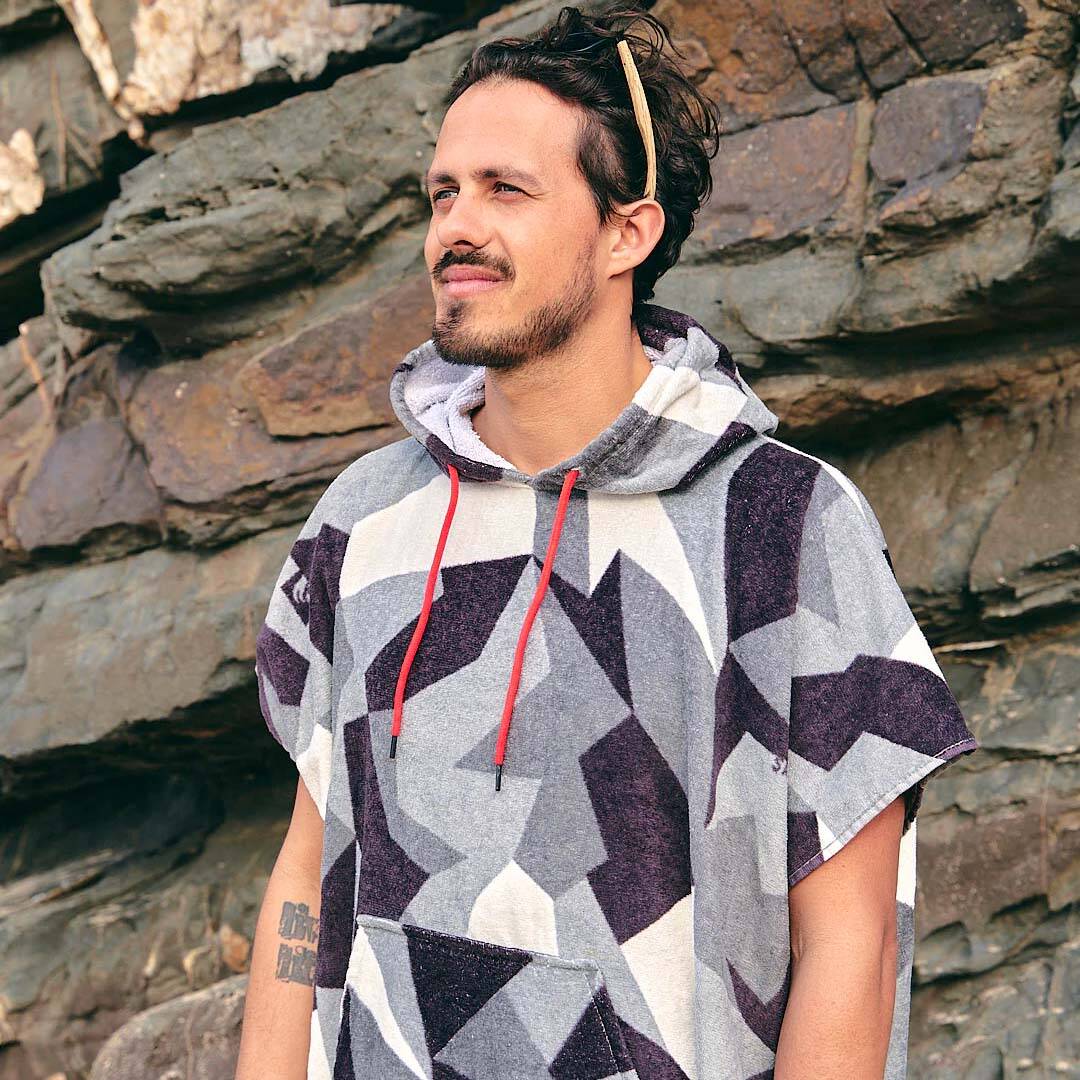 Saltrock Geo Camo Changing Towel - Grey