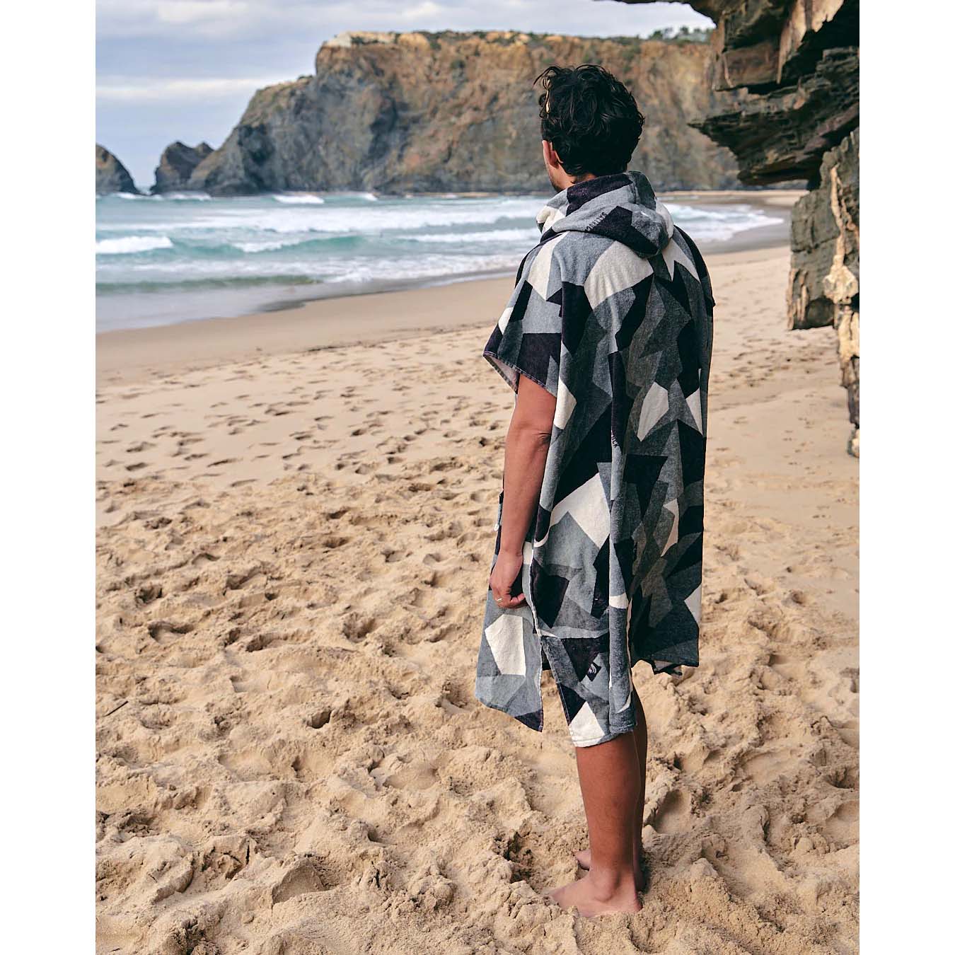 Saltrock Geo Camo Changing Towel - Grey