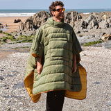Saltrock Sunset Reversible Poncho - Yellow