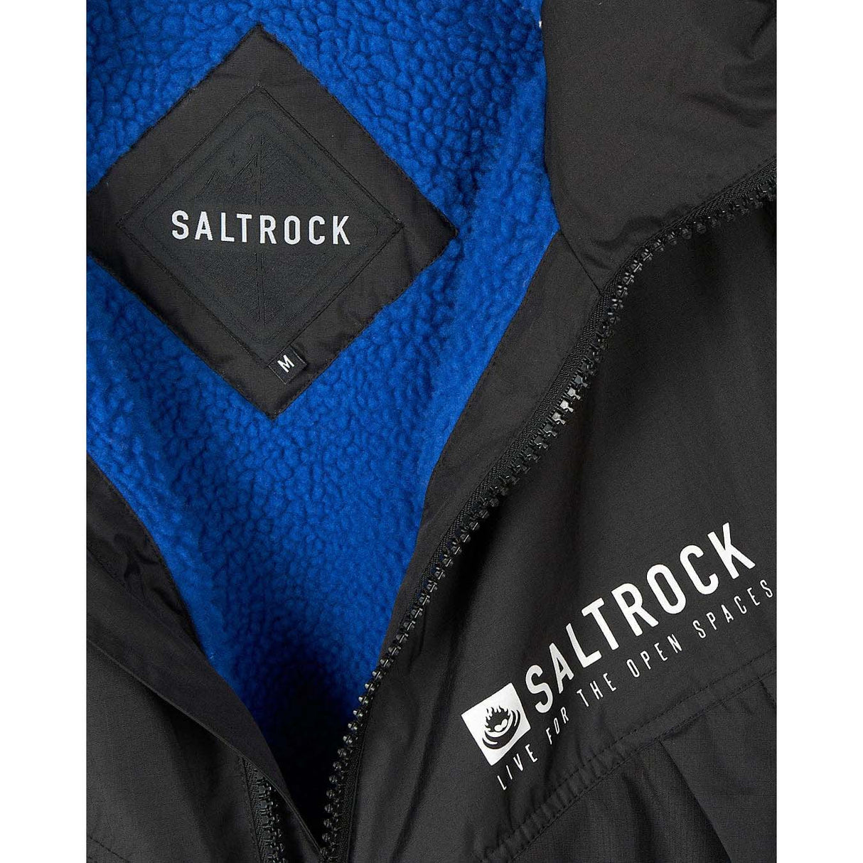 Saltrock Four Seasons Waterproof Changing Robe - Black/Blue