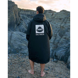 Saltrock Four Seasons Waterproof Changing Robe - Black/Blue