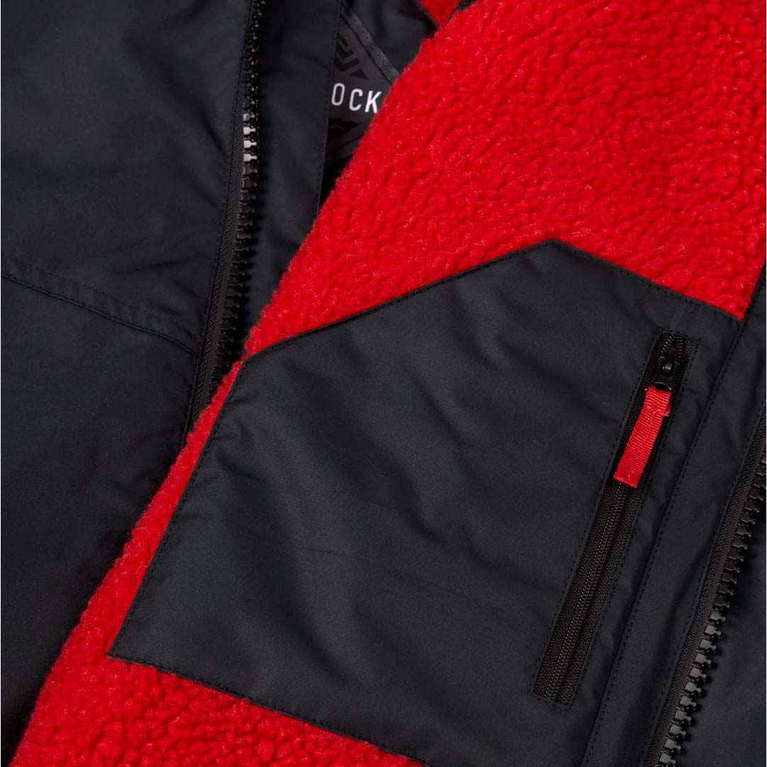 Saltrock Recycled Four Seasons Kids Waterproof Changing Robe - Black/Red