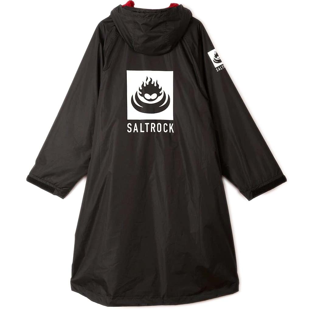 Saltrock Recycled Four Seasons Waterproof Changing Robe - Black/Red