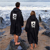 Saltrock Recycled Four Seasons Waterproof Changing Robe - Black/Red