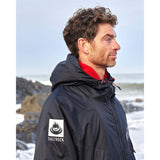Saltrock Recycled Four Seasons Waterproof Changing Robe - Black/Red