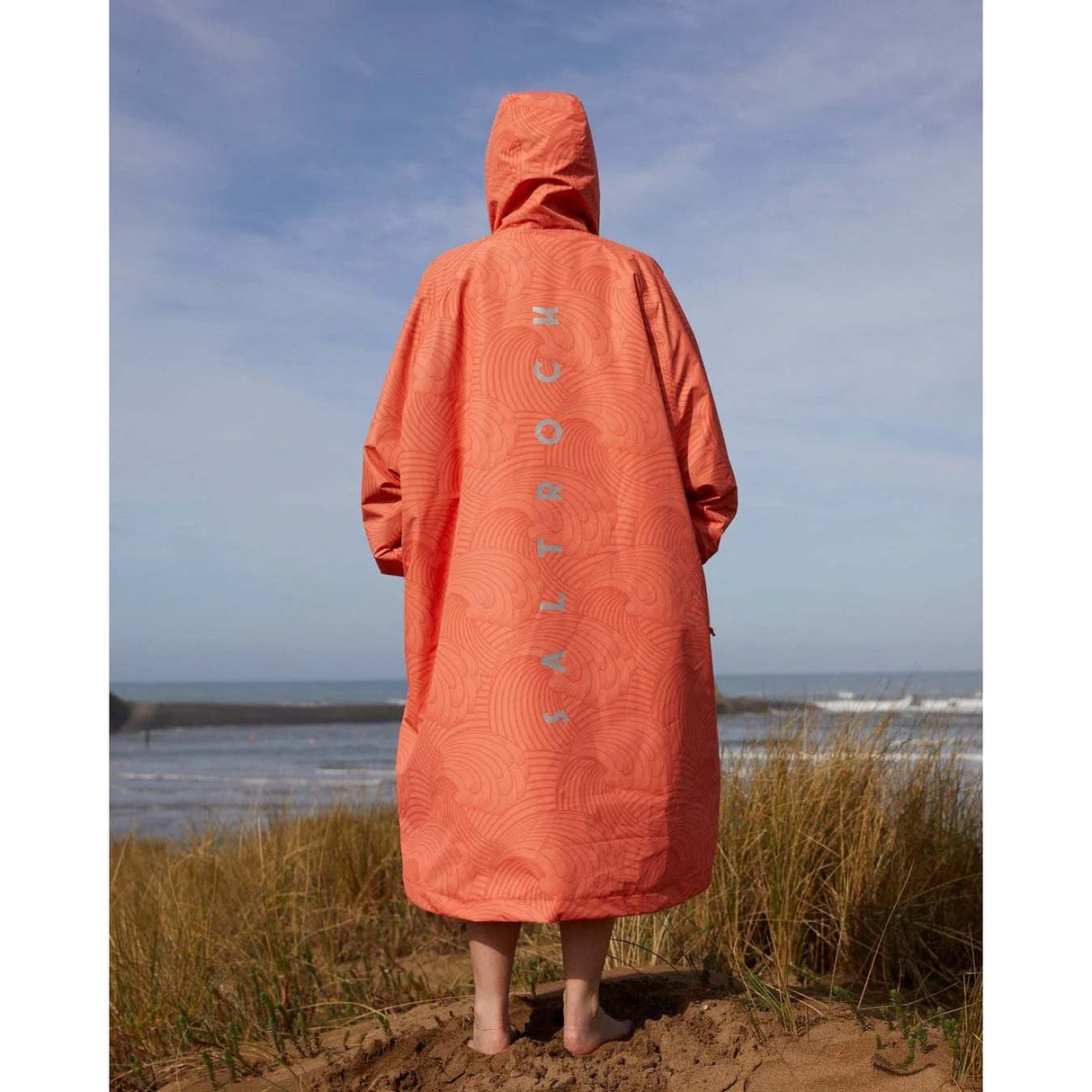 Saltrock Recycled Four Seasons Waterproof Changing Robe - Light Orange