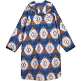 Saltrock Four Seasons Waterproof Changing Robe - Dark Blue Aztek