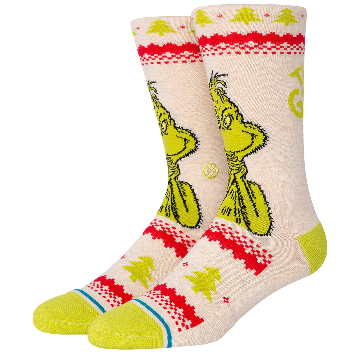 Stance The Grinch Grinch Sweater Socks - Canvas Lrg