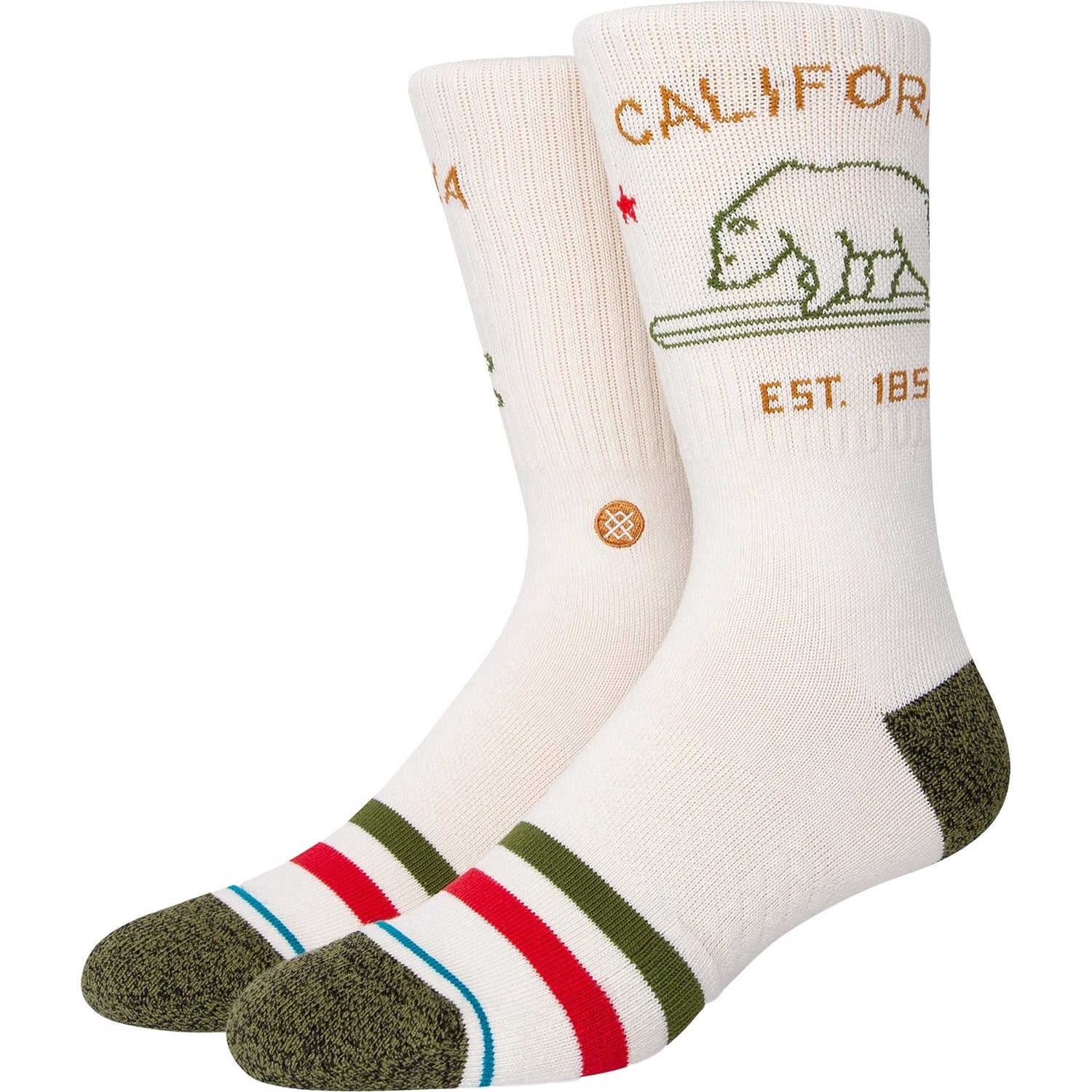 Stance California Republic 2 Socks - Off White