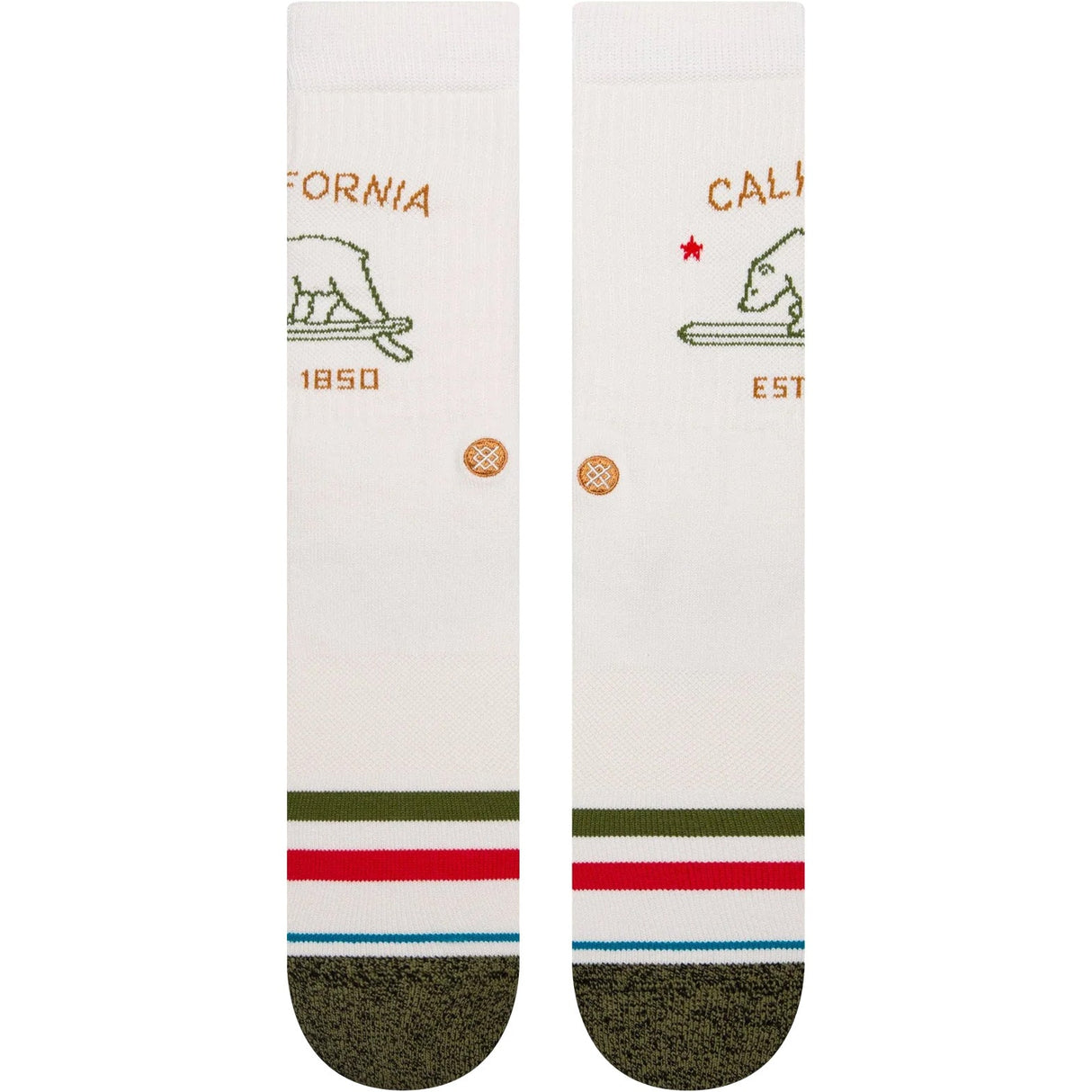 Stance California Republic 2 Socks - Off White