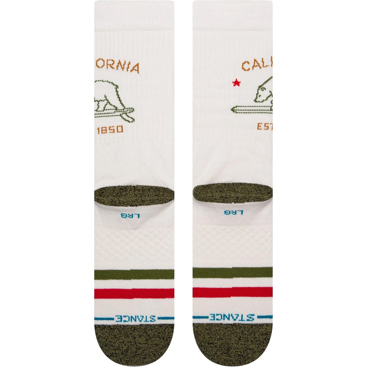 Stance California Republic 2 Socks - Off White