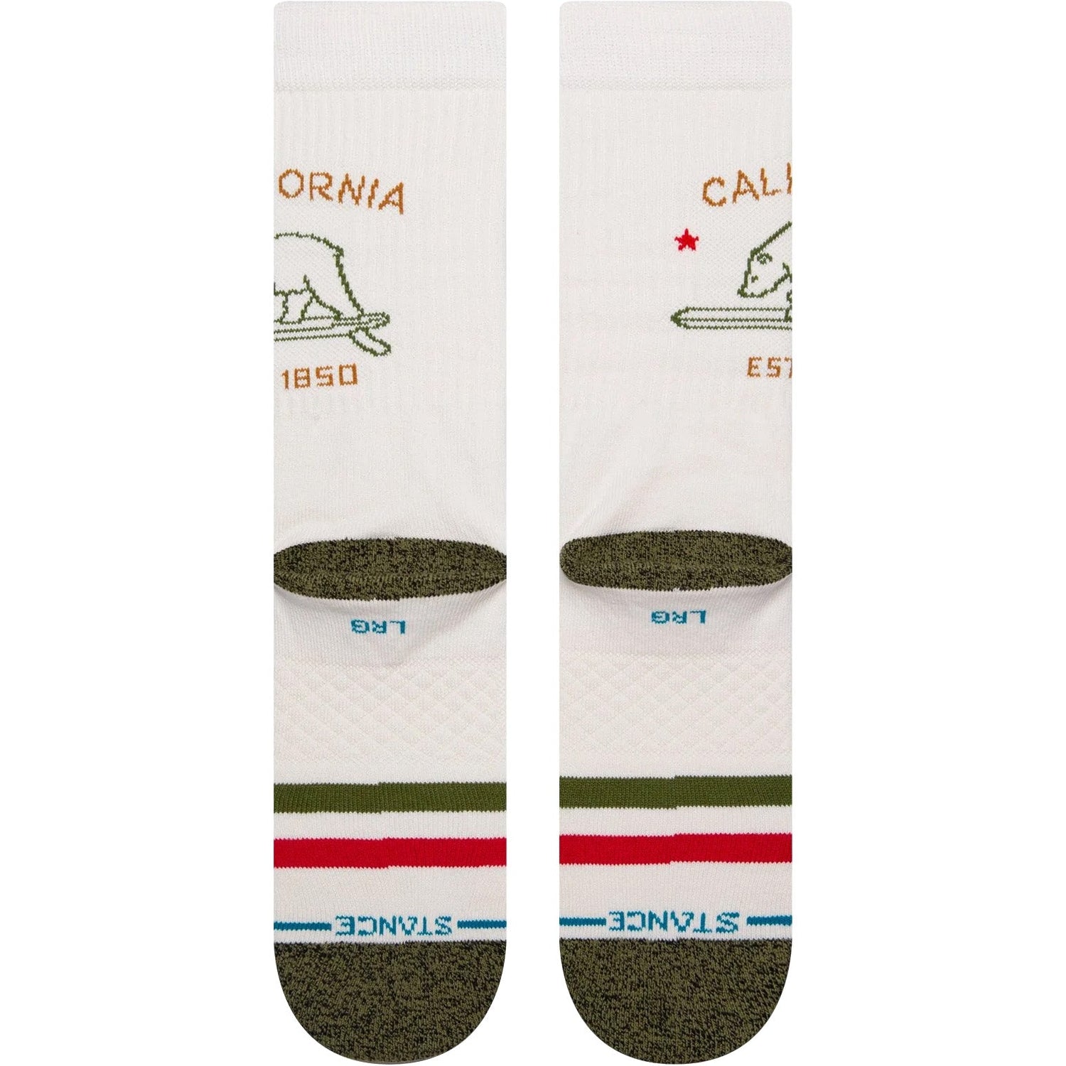 Stance California Republic 2 Socks - Off White