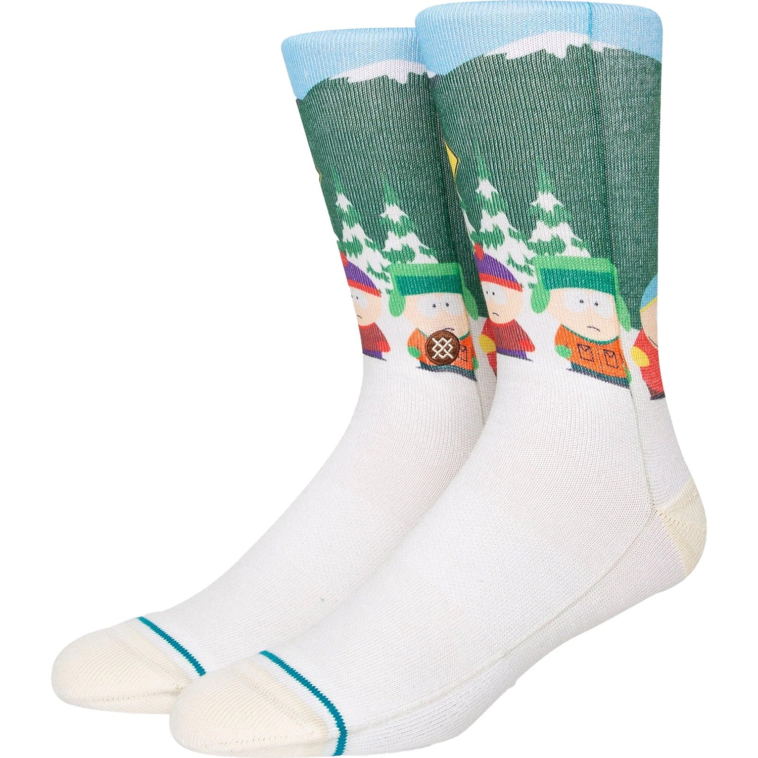 Stance x South Park Bus Stop Socks - Vintage White