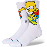 Stance x The Simpsons Bart Socks - White