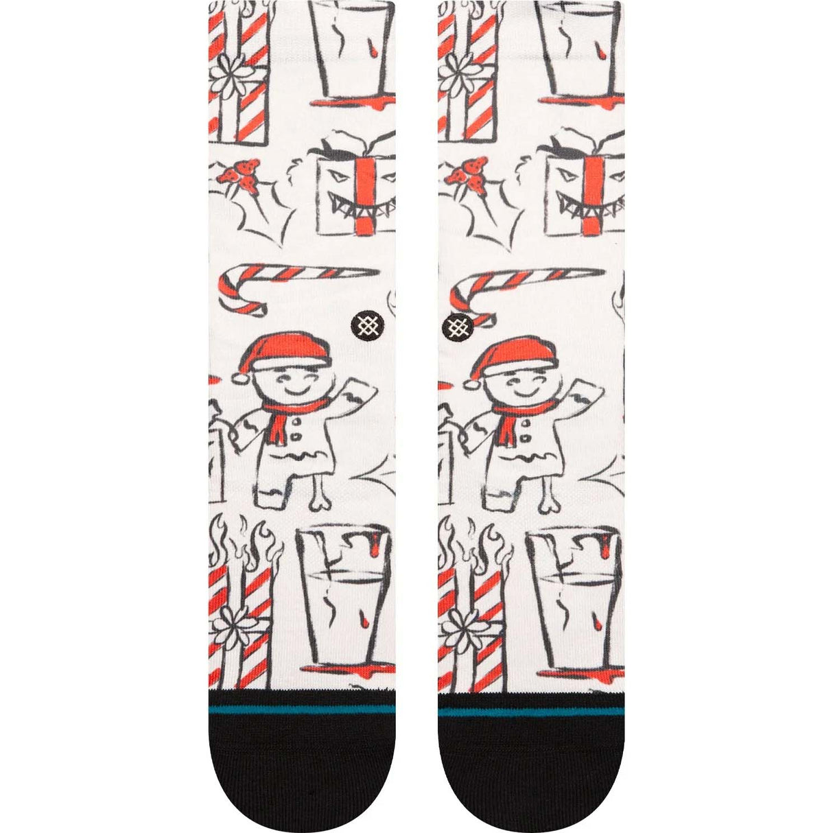 Stance Angry Holidayz Socks - Off White