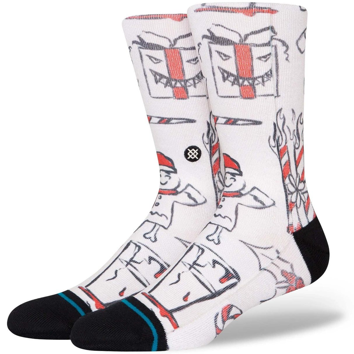 Stance Angry Holidayz Socks - Off White
