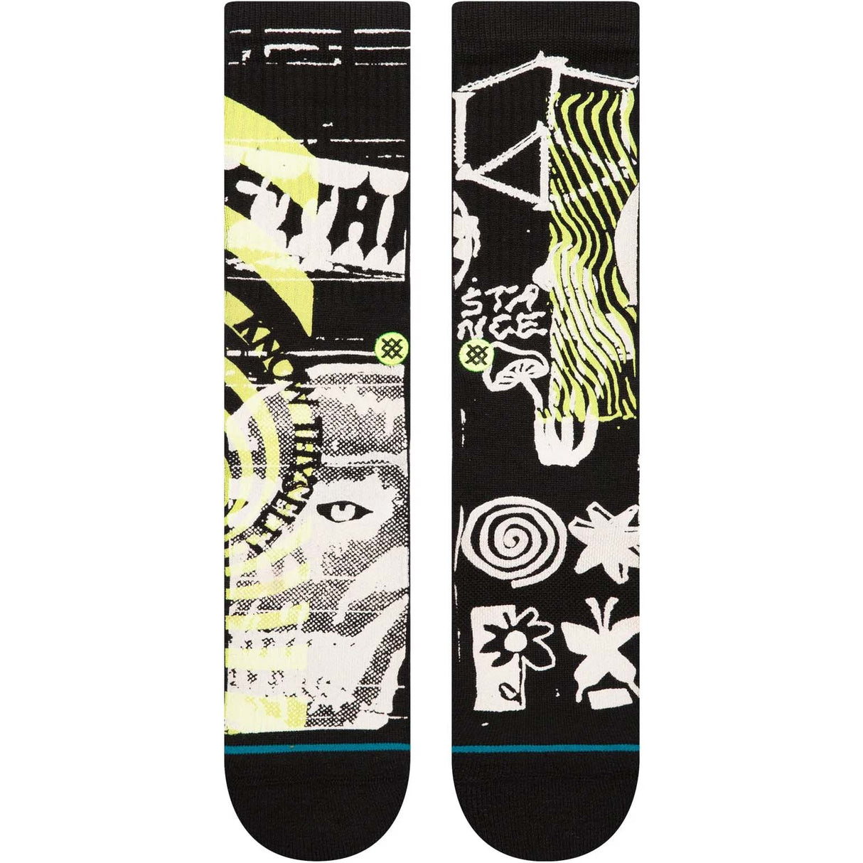 Stance Disorted Socks - Black