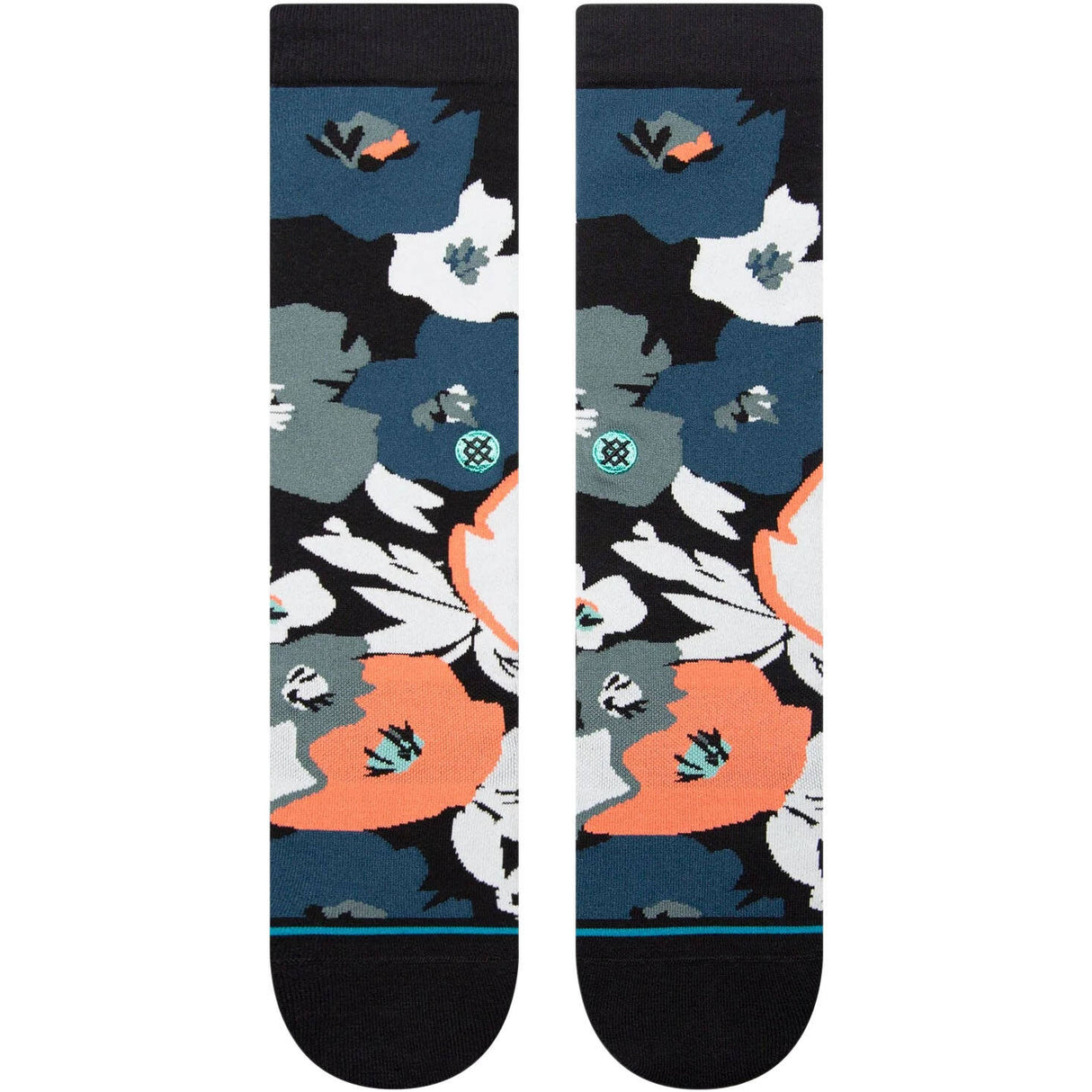 Stance Flower Beds Crew Socks - Black