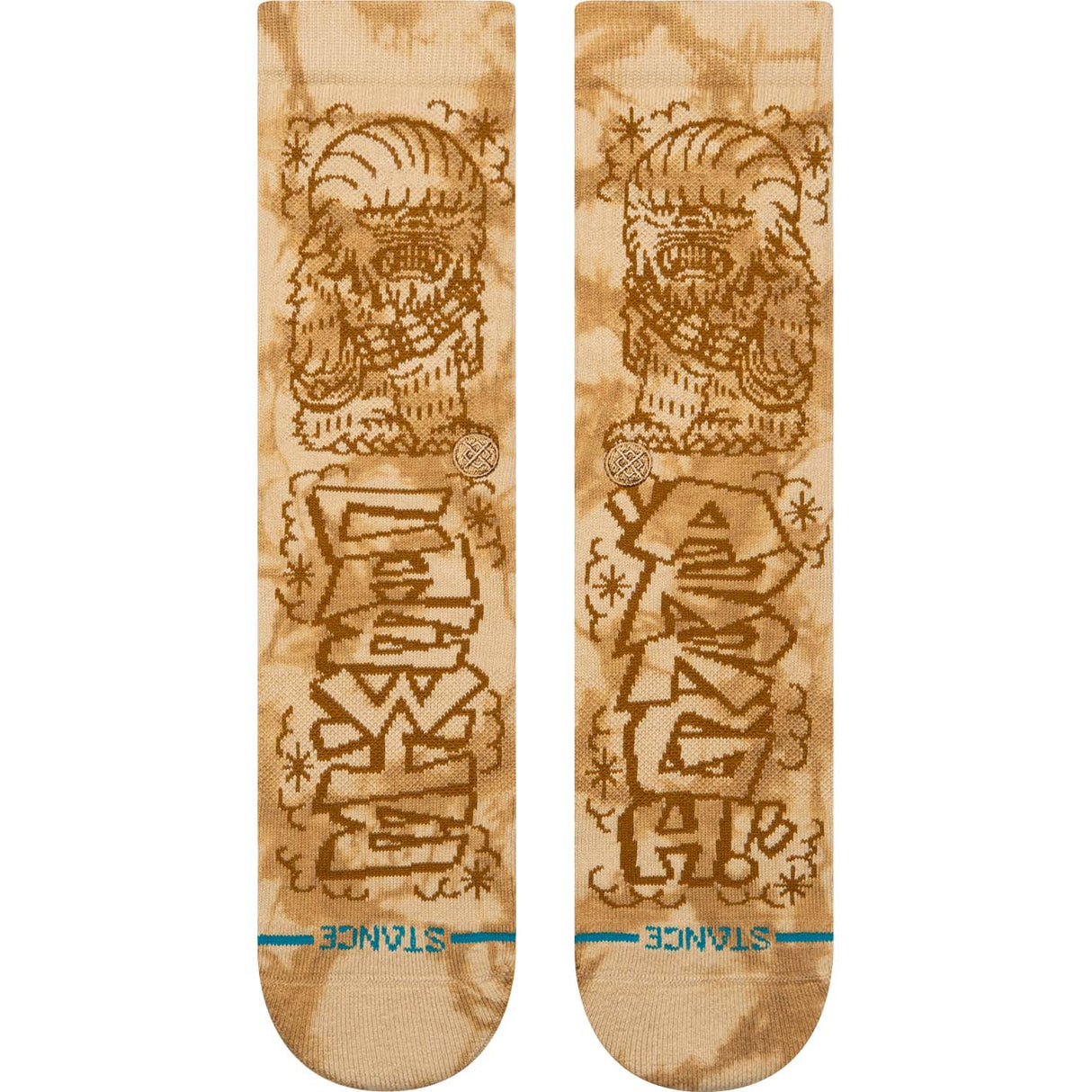 Stance DJ Chewie Crew Socks - Sand