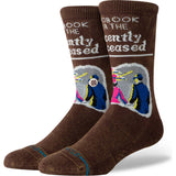 Stance Recently Deceased Crew Socks - Brown